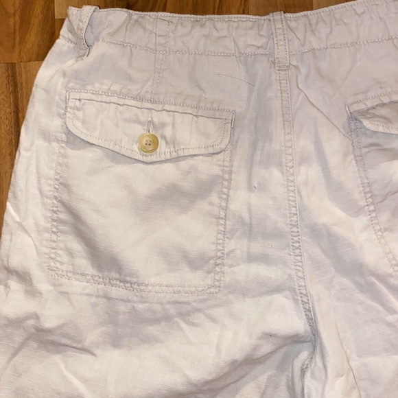 J Crew Light Tan 100% Cotton Deep Buttoned Pockets with Drawstring Waist- 35” - Picture 8 of 10